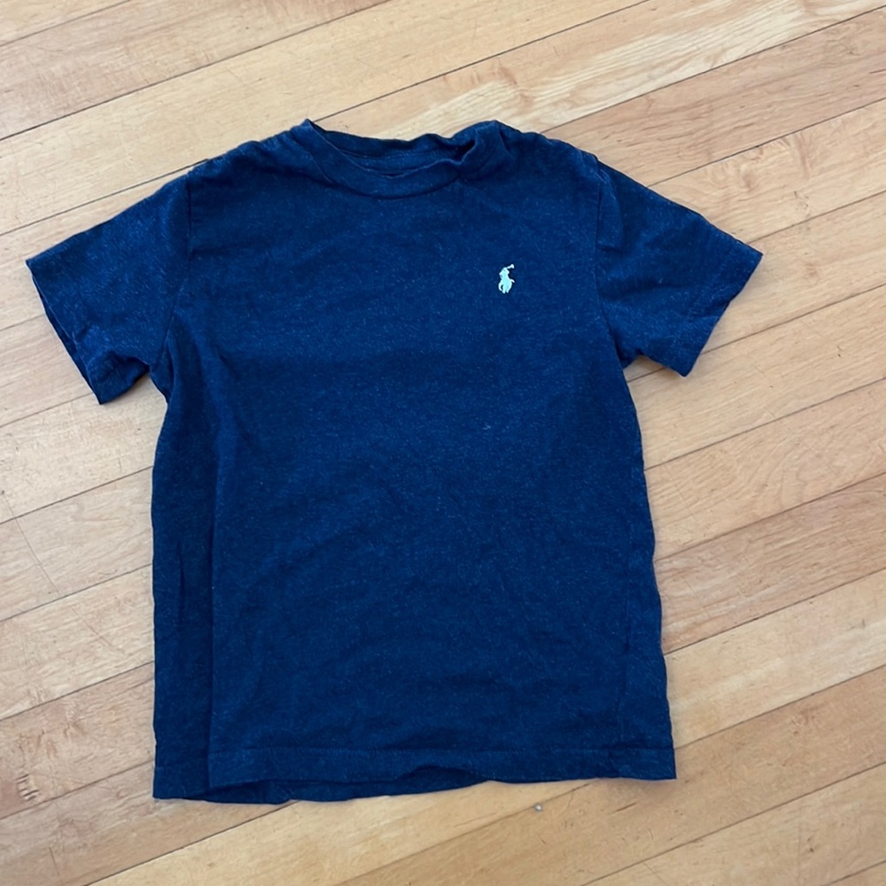 Polo Ralph Lauren boys T-shirt size 5 heather navy blue